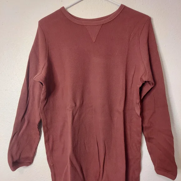 Woman Within Rust Ribbed Top - Picture 2 of 5